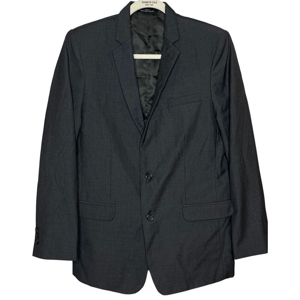 Calvin Klein Gray 2 Button Wool Blend Sport Coat Boys‎ Size 20